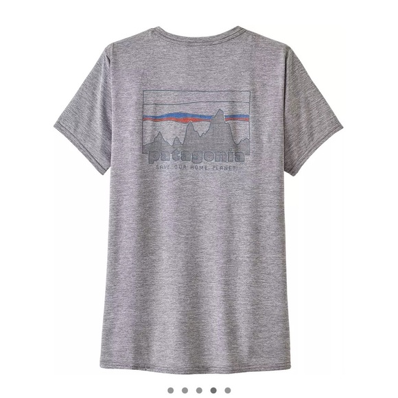 Patagonia Women's XL Capilene Cool Daily Graphic T-Shirt Grey NWT - Picture 5 of 12